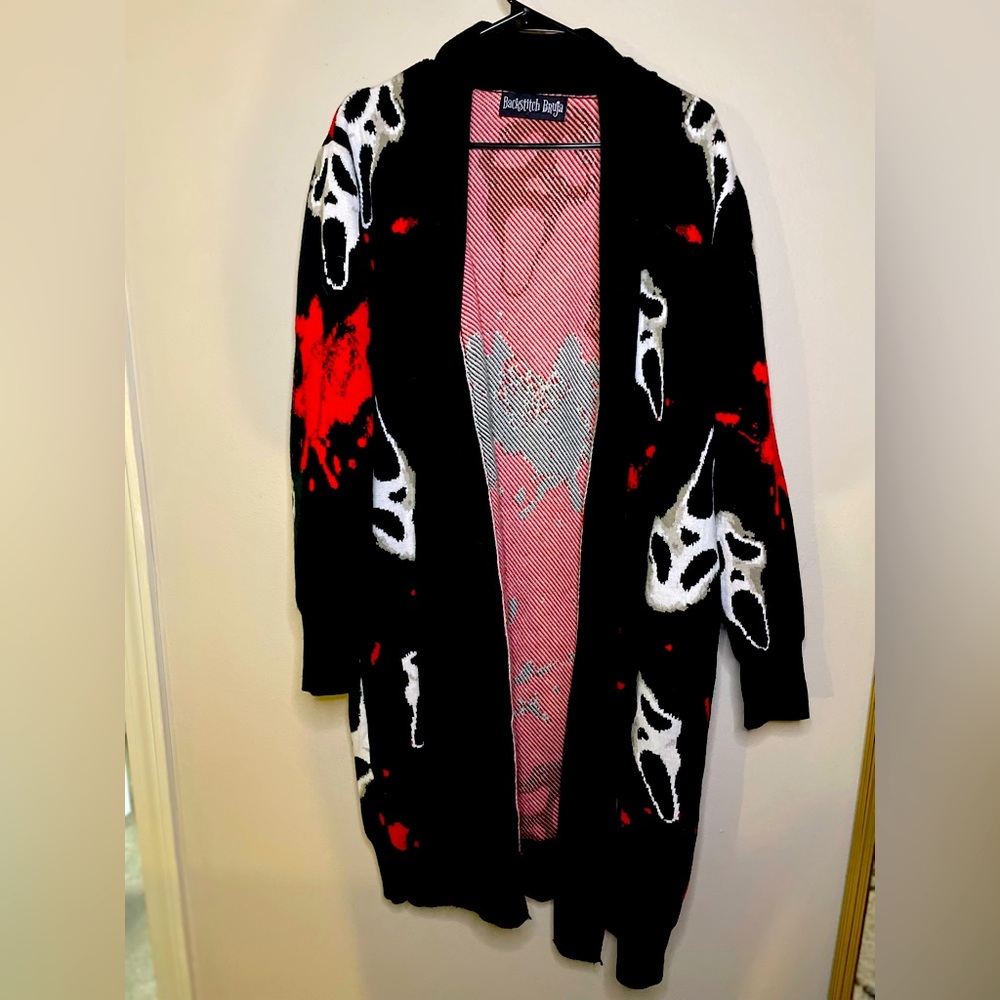 Backstitch Bruja Father Death Cardigan